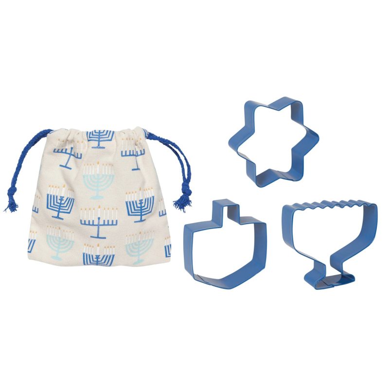 419c3f3bdanica JBT1101D bright hanukkah cookie cutters set of 3 with drawstring bag