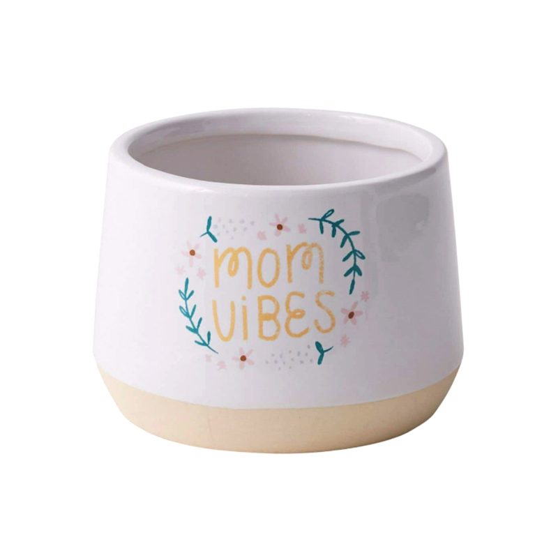 accent decor 52040 mom vibes plant pot front view