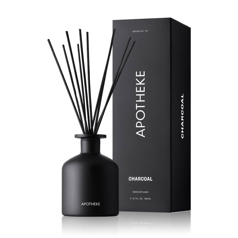 apotheke black charcoal scented reed diffuser