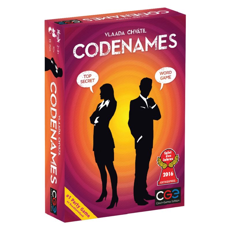 asmodee cge00031 codenames party spy word game in packaging