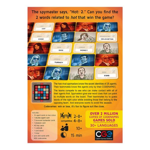 asmodee cge00031 codenames party spy word game in packaging back