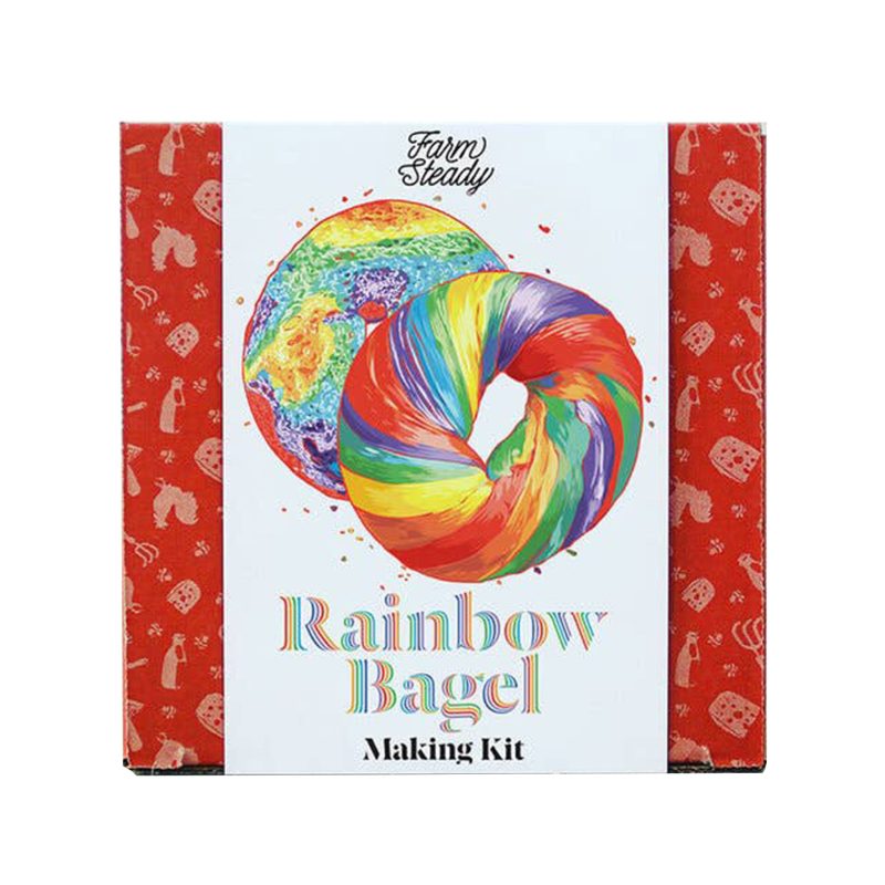 brooklyn brewshop rainbow bagel making kit adult diy make your own in packaging