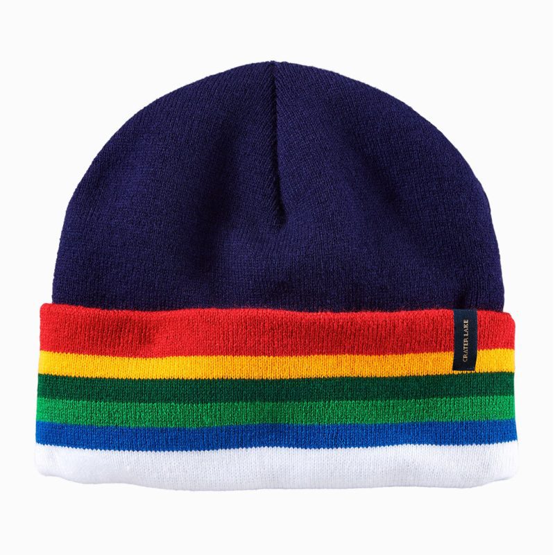 c313a638pendleton woolen mills GS803 54814 crater lake national park stripe winter hat beanie