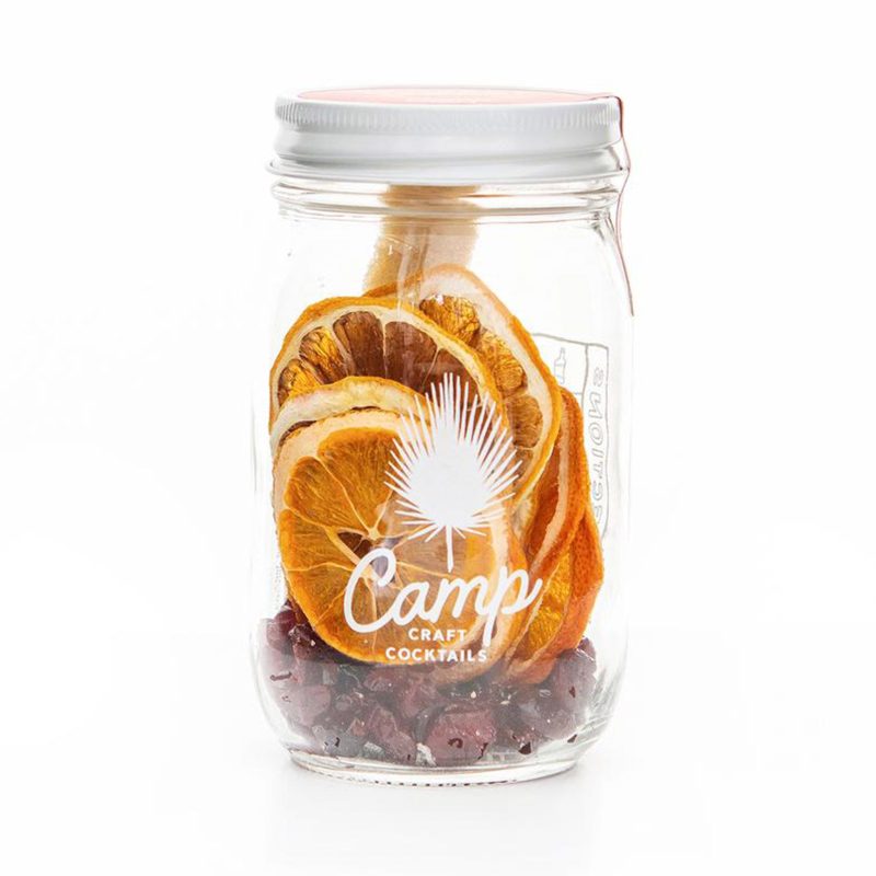 camp craft cocktails cranberry martini cocktail kit jar front