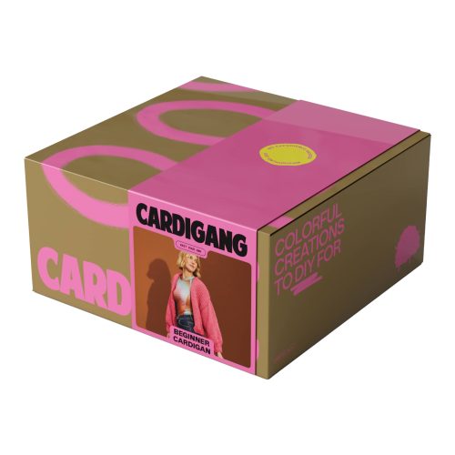 cardigang jane guava beginner acrylic cardigan knit kit in box front cf9f710c 1bae 4ae0 83c3 7a64a431089e