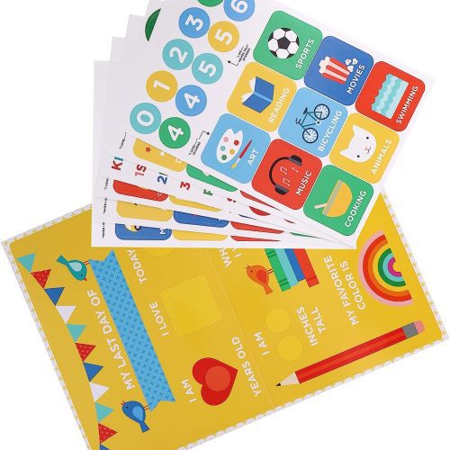 chronicle petit collage first and last day of school sticker sign last day with sticker sheets 0810073342590