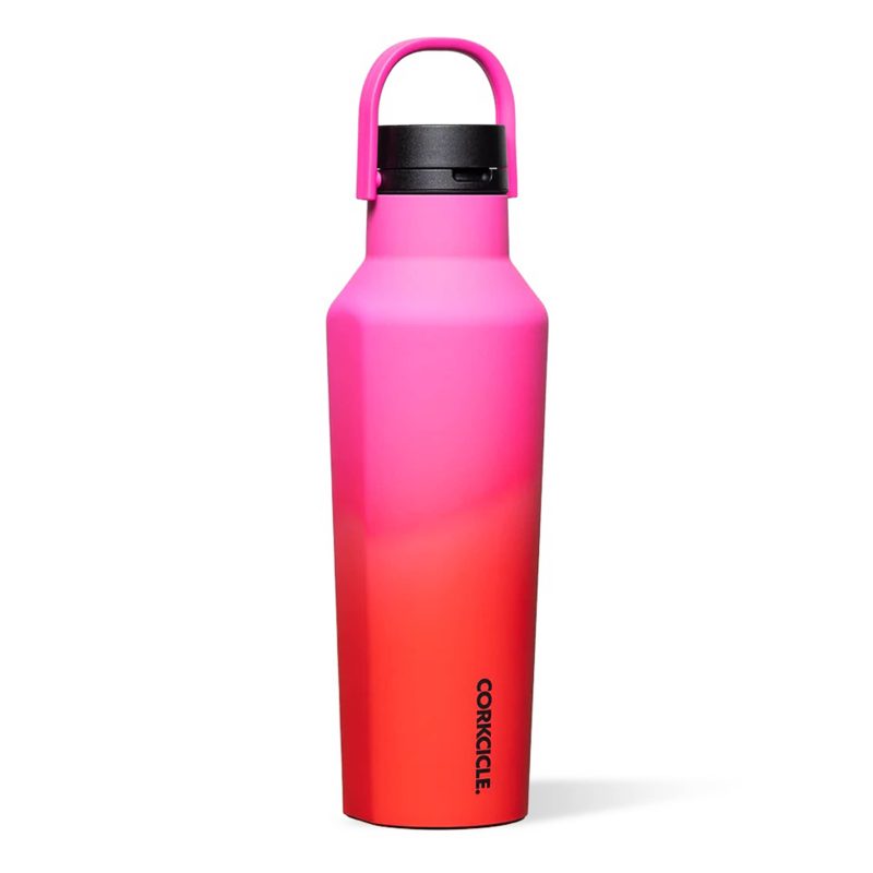 corkcicle 2020CSA series a sangria 20 ounce insulated sport canteen with lid front view