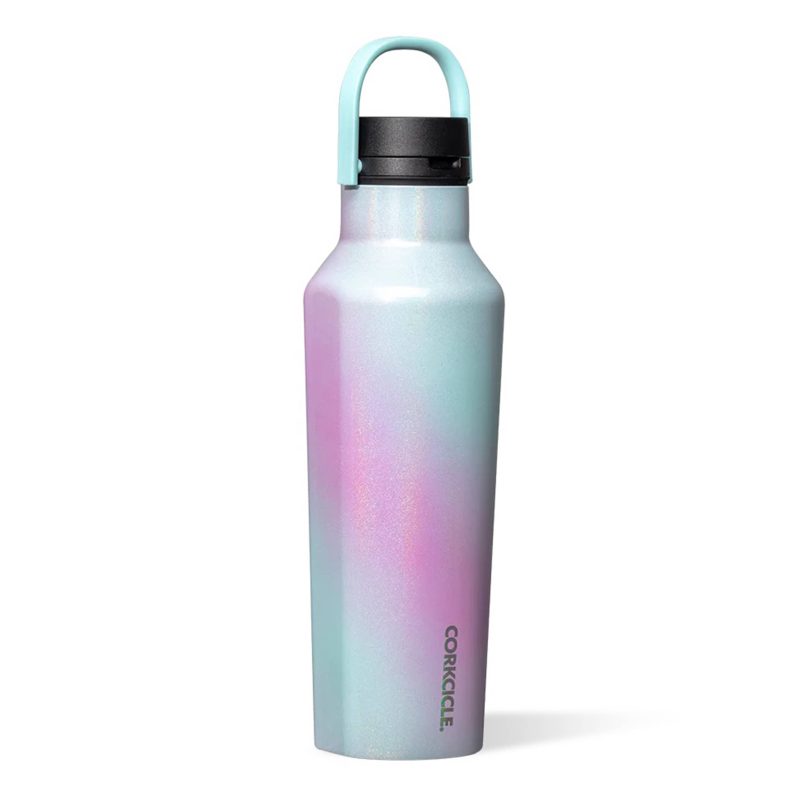 corkcicle 2020SUW unicorn magic 20 ounce insulated sport canteen with lid