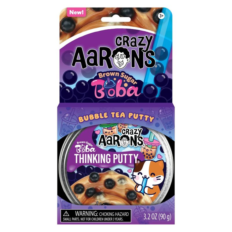 crazy aarons brown sugar boba thinking putty in box packaging front