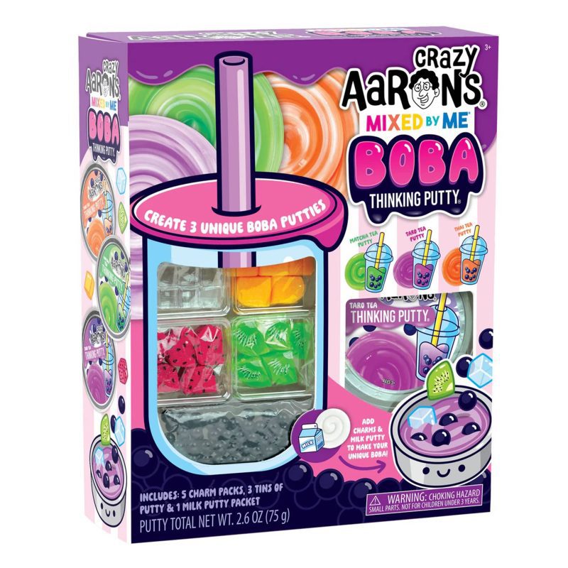 crazy aarons mixed by me boba thinking putty kit in box packaging front