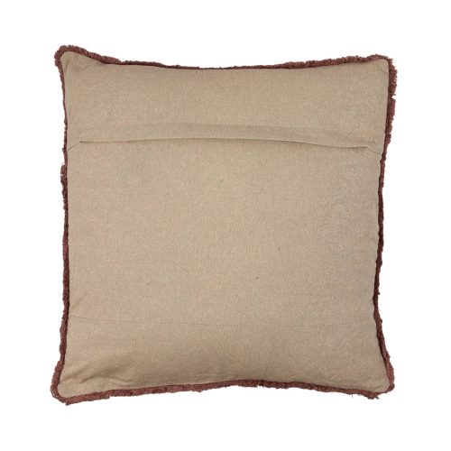 creative coop df5858pmc square stonewashed cotton velvet pillow with embroidery back view