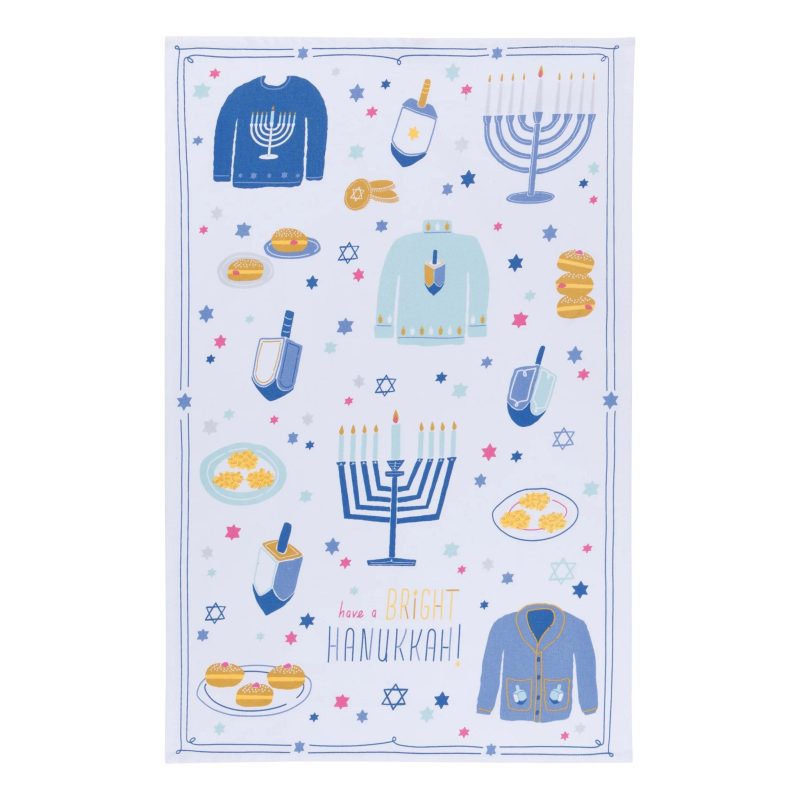 danica JMG1132D bright hanukkah dishtowel