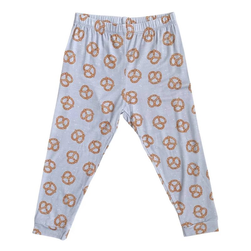 dear perli toddler pajama set in pretzel twists bottoms only