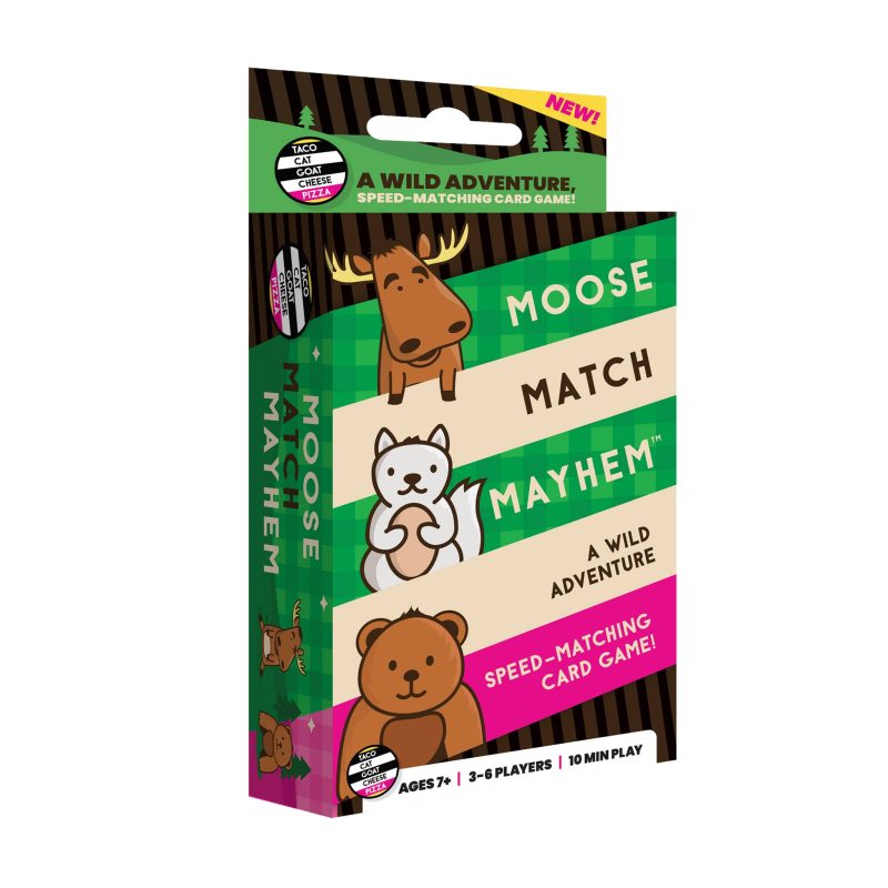 dolphin hat games moose match mayhem card game in box packaging front