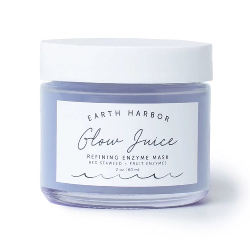 earth harbor GLOW101 glow juice refining enzyme mask jar packaging front