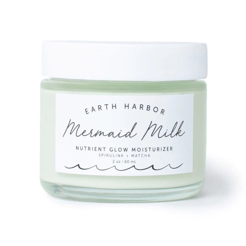 earth harbor MERM101 2oz mermaid milk nutrient glow moisturizer in jar front