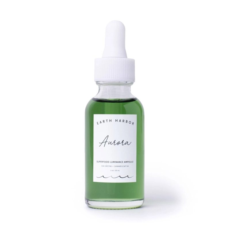 earth harbor RORA101 aurora superfood luminance ampoule 1oz glass bottle front