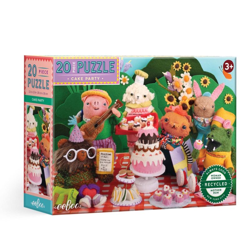 eeboo 01 cake party 20 piece puzzle 161418