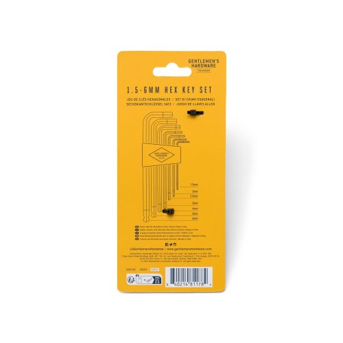 gentlemens hardware 03 hex key set 156244