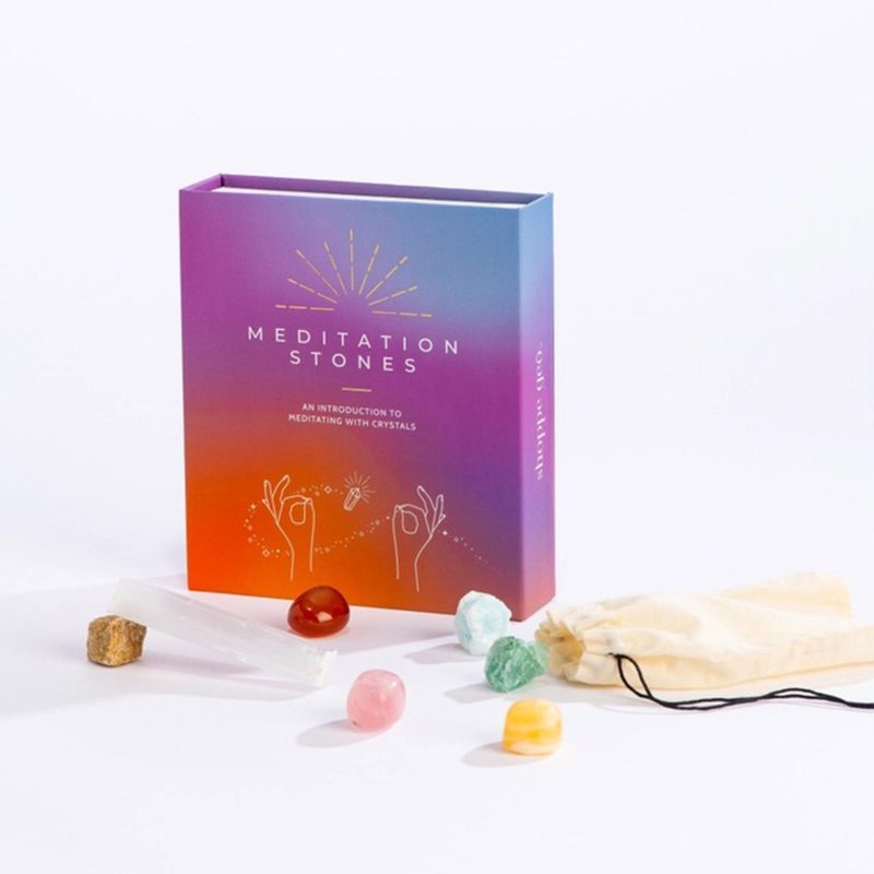 geocentral meditation stones set in box packaging front with contents