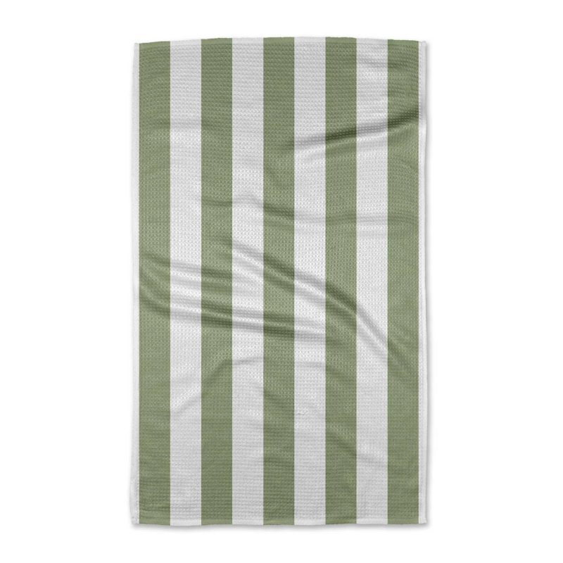 geometry TT MF candy mint holiday kitchen tea towel folded front view