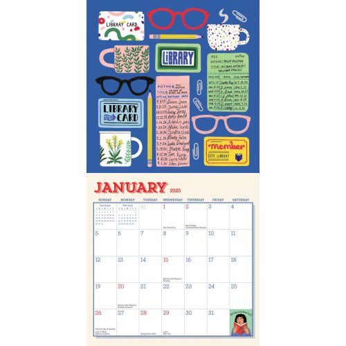 hachette 02 book nerd mini wall calendar 9781523526628