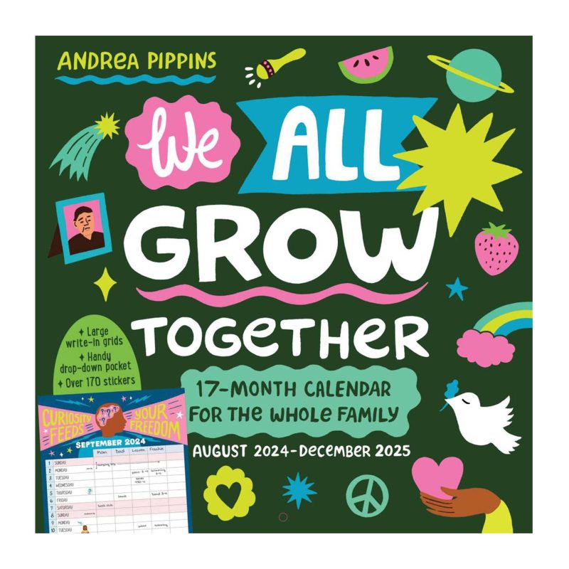 hachette workman we all grow together academic wall calendar 2024 2025 front cover 9781523520596