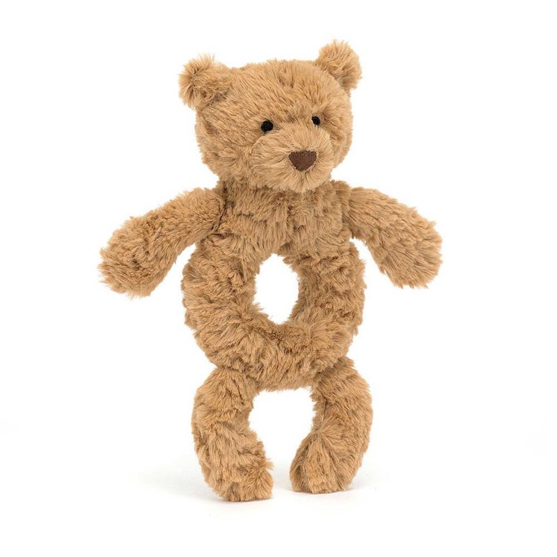 jellycat 01 bartholomew bear ring rattle 160478