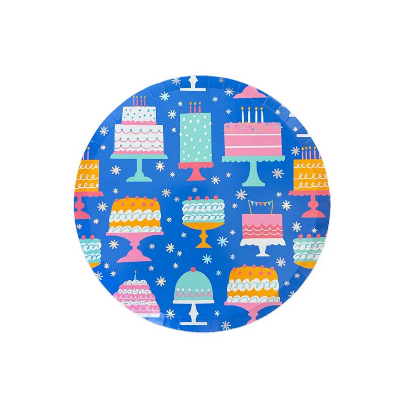 jollity and co 1090 CKP 01 its a birthday small dessert paper party plate