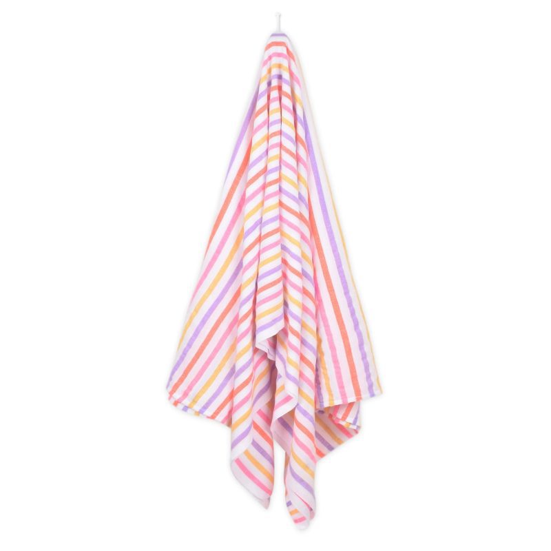 las bayadas la gaby colorful striped beach blanket towel hanging