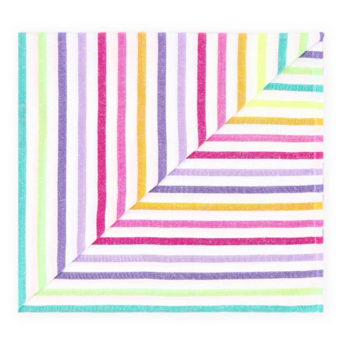 las bayadas la renata colorful striped beach blanket towel folded