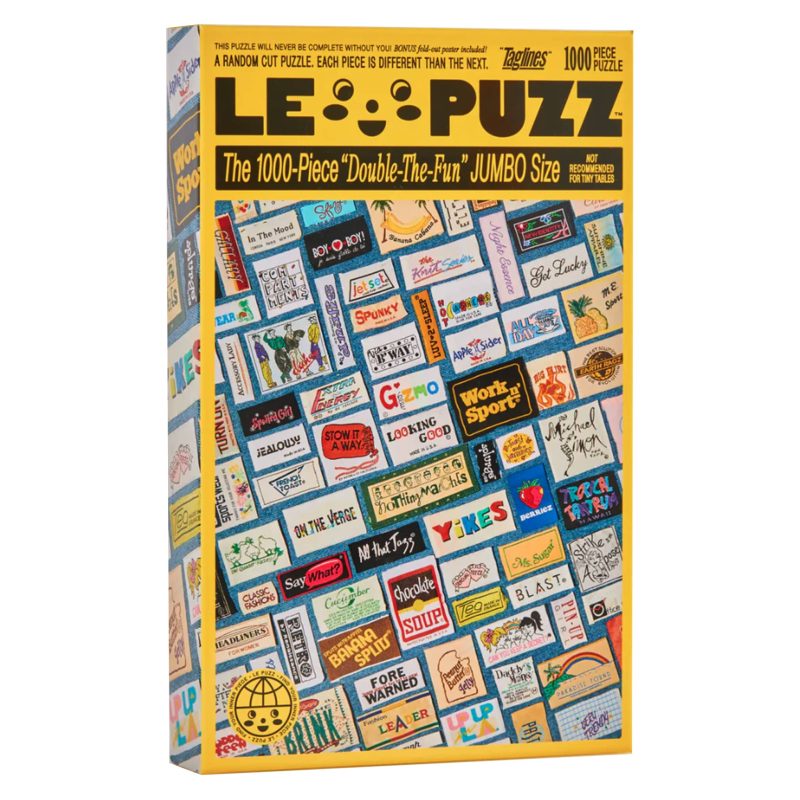 le puzz 1000 piece taglines jigsaw puzzle in box packaging front