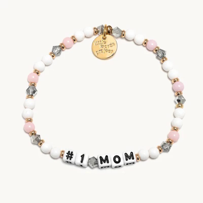 little words project number 1 mom dragon fruit beaded elastic bracelet