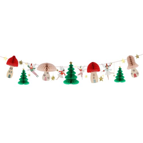 meri meri 278916 woodland fairy honeycomb holiday garland