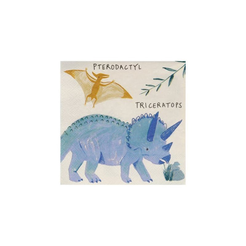 meri meri dinosaur kingdom small napkins 09 138347