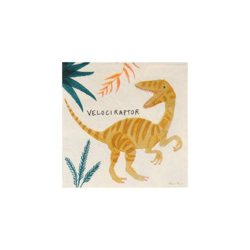 meri meri dinosaur kingdom small napkins 10 138347