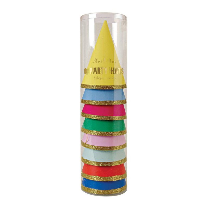 meri meri happy birthday party hats celebration supplies in packaging