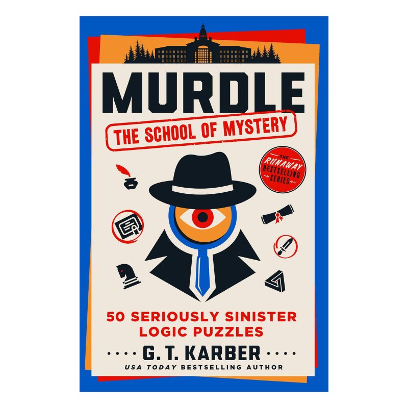 mps murdle the school of mystery logic puzzle book front cover 9781250350718