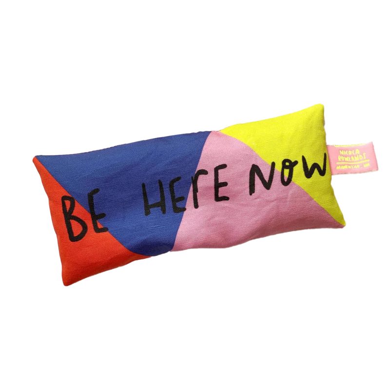 nicola rowlands be here now color block lavender eye pillow