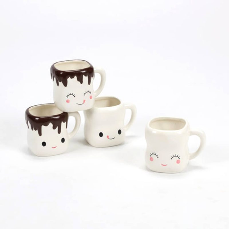 one hundred 80 degrees EM2055 marshmallow ceramic mug with handle four styles