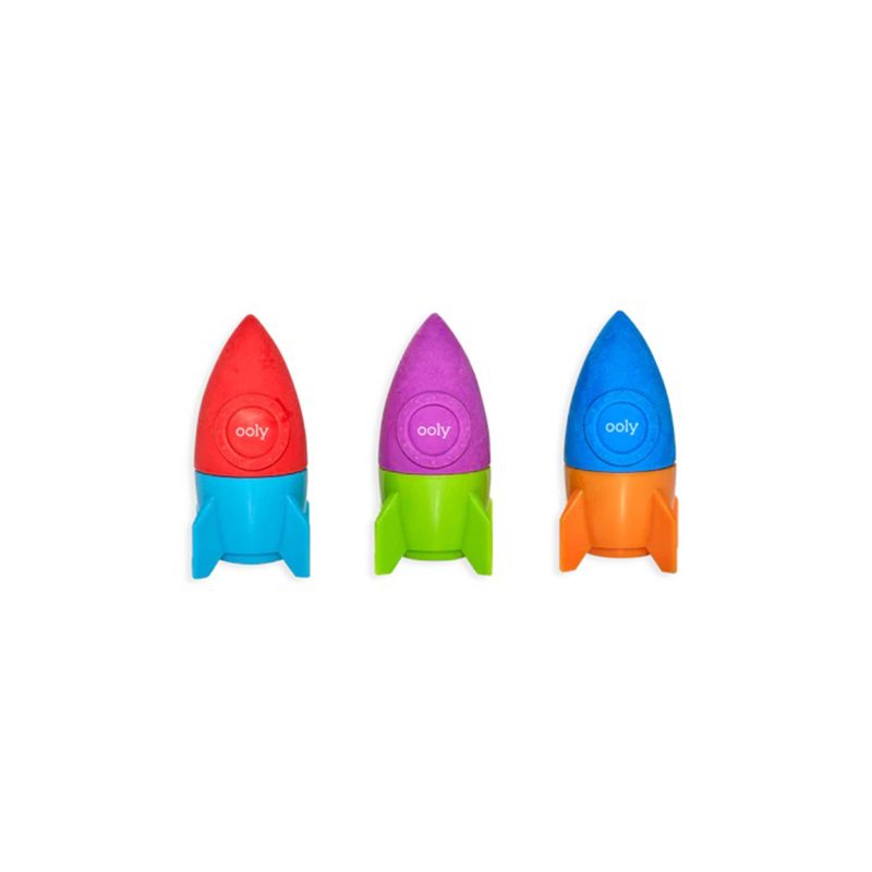 ooly 112 105 blast off eraser and sharpener in 3 color combos