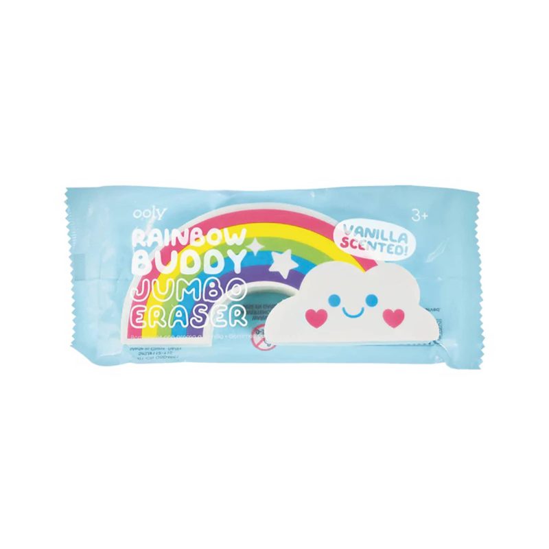 ooly 112 115 rainbow buddy jumbo eraser in packaging