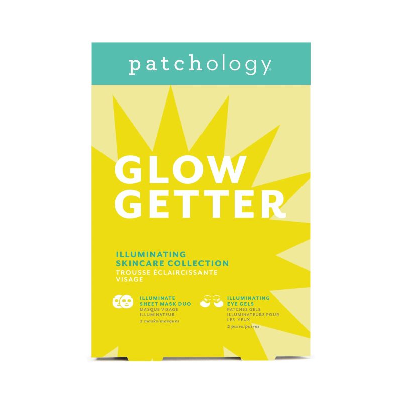 patchology GWGTR glow getter illuminating skincare collection in box packaging front view