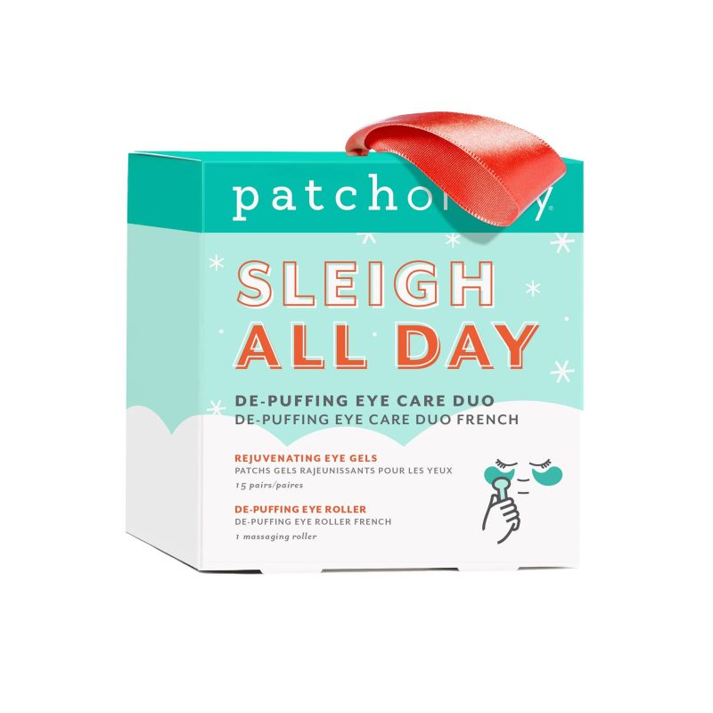 patchology SAD I sleigh all day de puffing eye care duo in box packaging