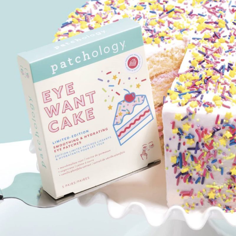 patchology eye want cake limited edition smoothing hydrating eye patches with cake