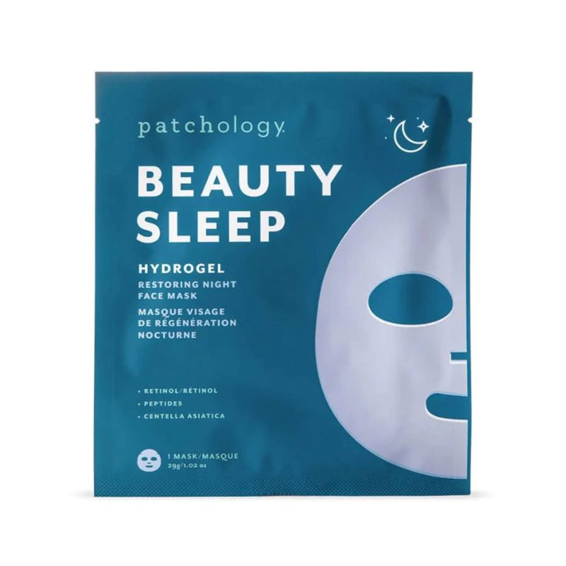 patchology serve chilled beauty sleep hydrogel face sheet mask packaging front