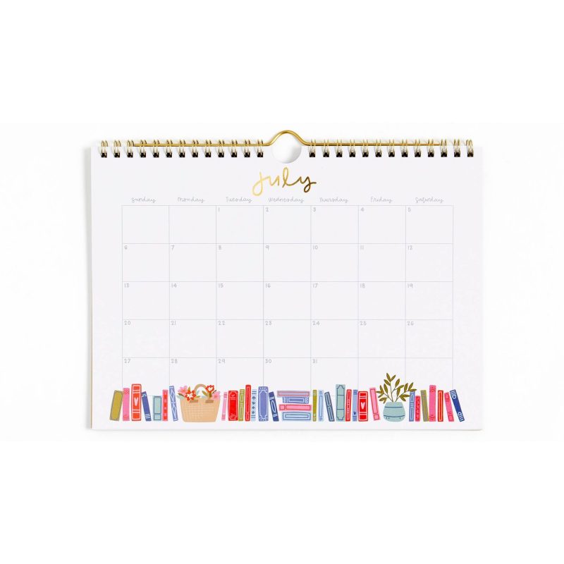 pippipost 03 book lover s 2025 mini desk calendar 163224