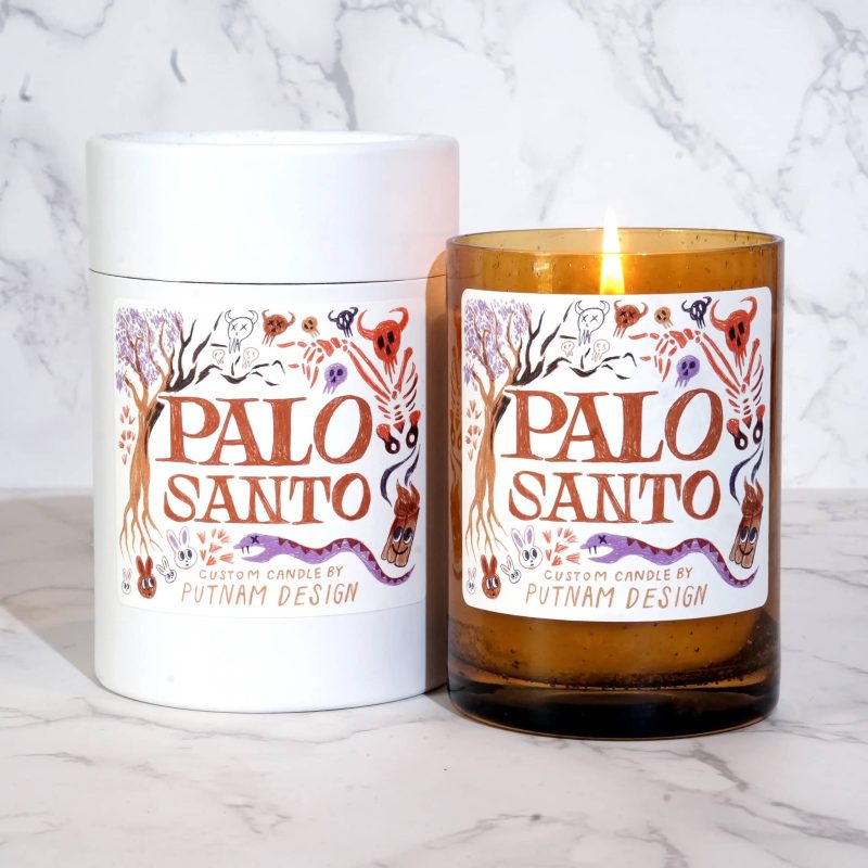 putnam design shop palo santo scented soy wax candle