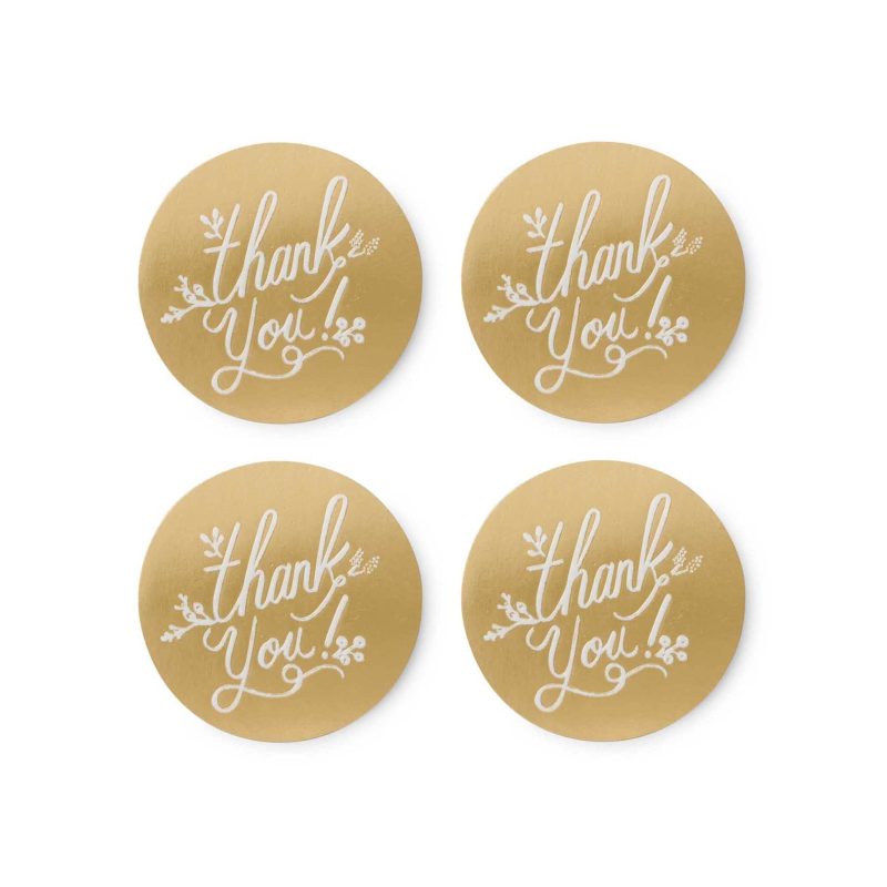 rifle paper ESM002 gold foil thank you envelope seals