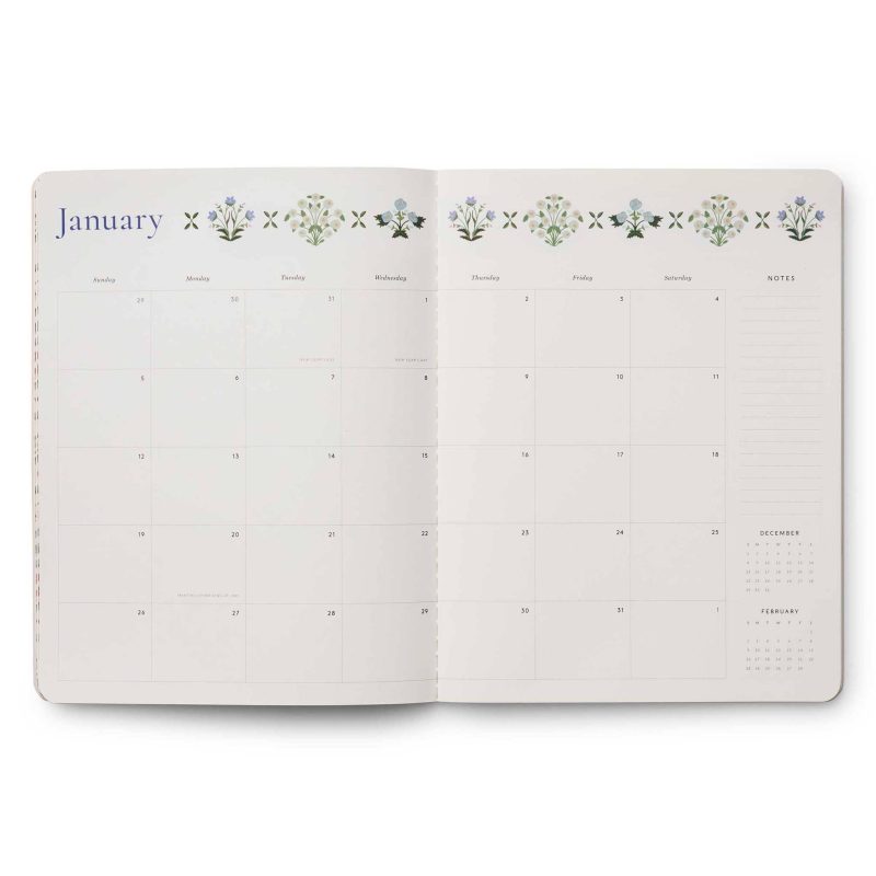 rifle paper PLA011 estee 12 month appointment notebook january